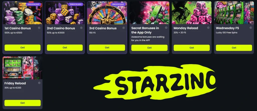 special gifts in starzino casino